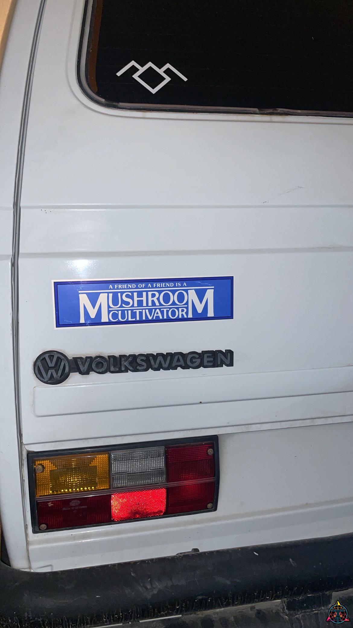 "Friend Of A Friend" Mushroom Bumper Sticker - Image 2