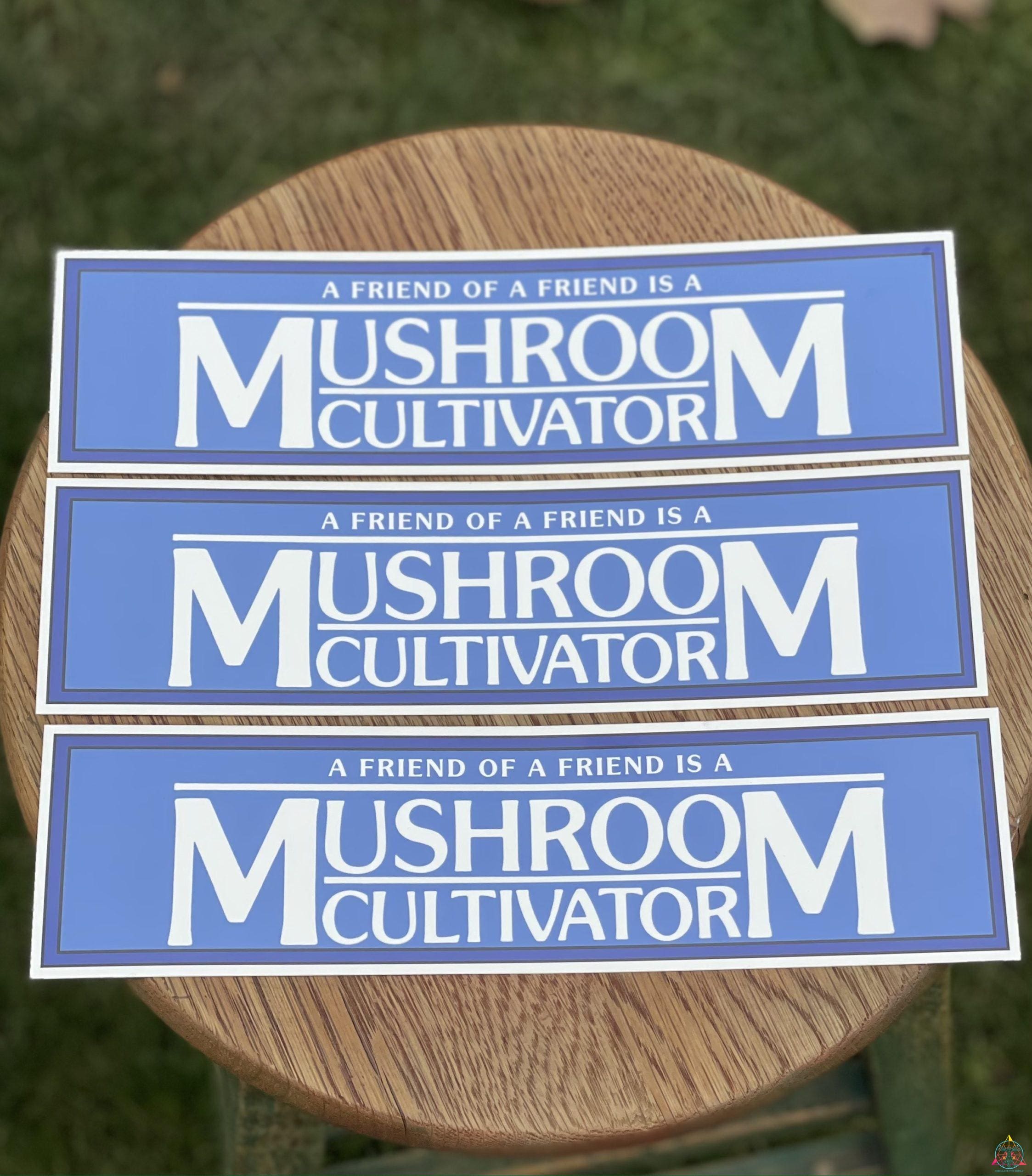 "Friend Of A Friend" Mushroom Bumper Sticker