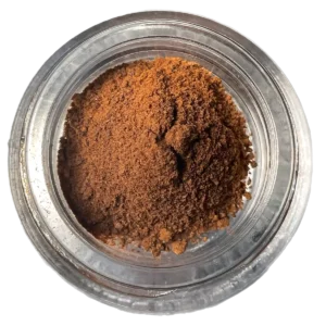 Jar of brown Reishi resin