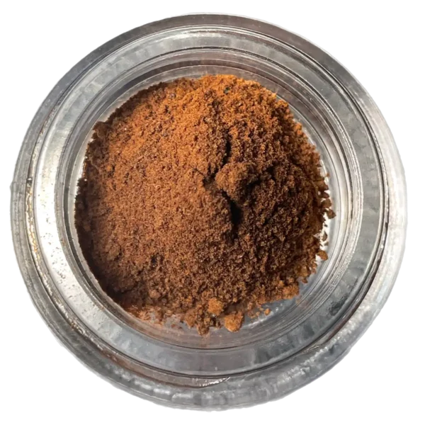 Jar of brown Reishi resin