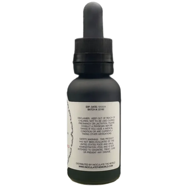 Disclaimer for ITW tinctures